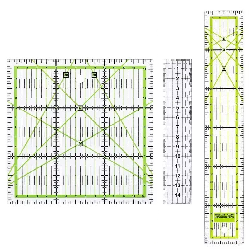 Seam Gauge Metal - 1/2pcs 15cm Quilting Patchwork Ruler Fabric
