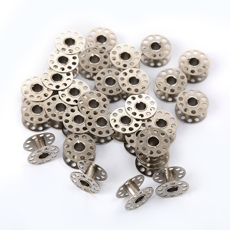 Bobbin Organizer Box - 10pcs Metal Bobbins Spool Stainless Steel