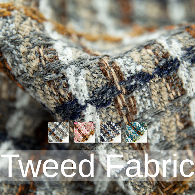 Sewing Tweed Fabric - Plaid Tweed Fabric By The Meter