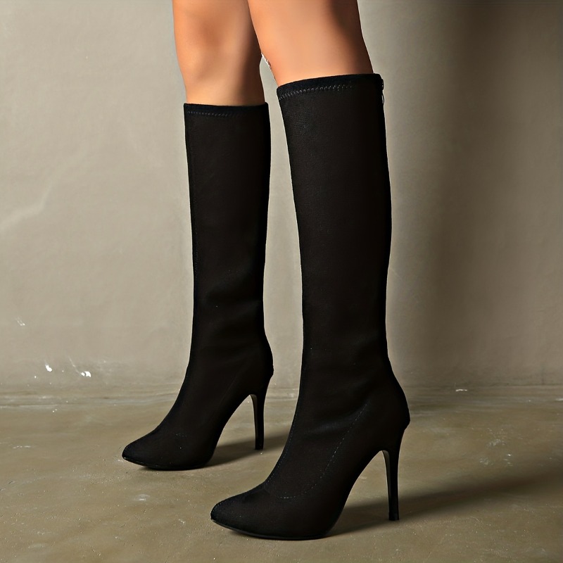 Women's Fashion Boots	Pointed  - مراجعة Sewing Zipper وسعره