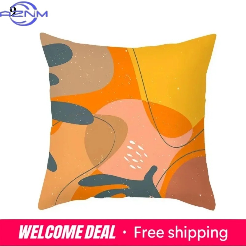Boho Orange Abstract Cushion C - مراجعة Century Textile & Sewing Supply By Owner وسعره