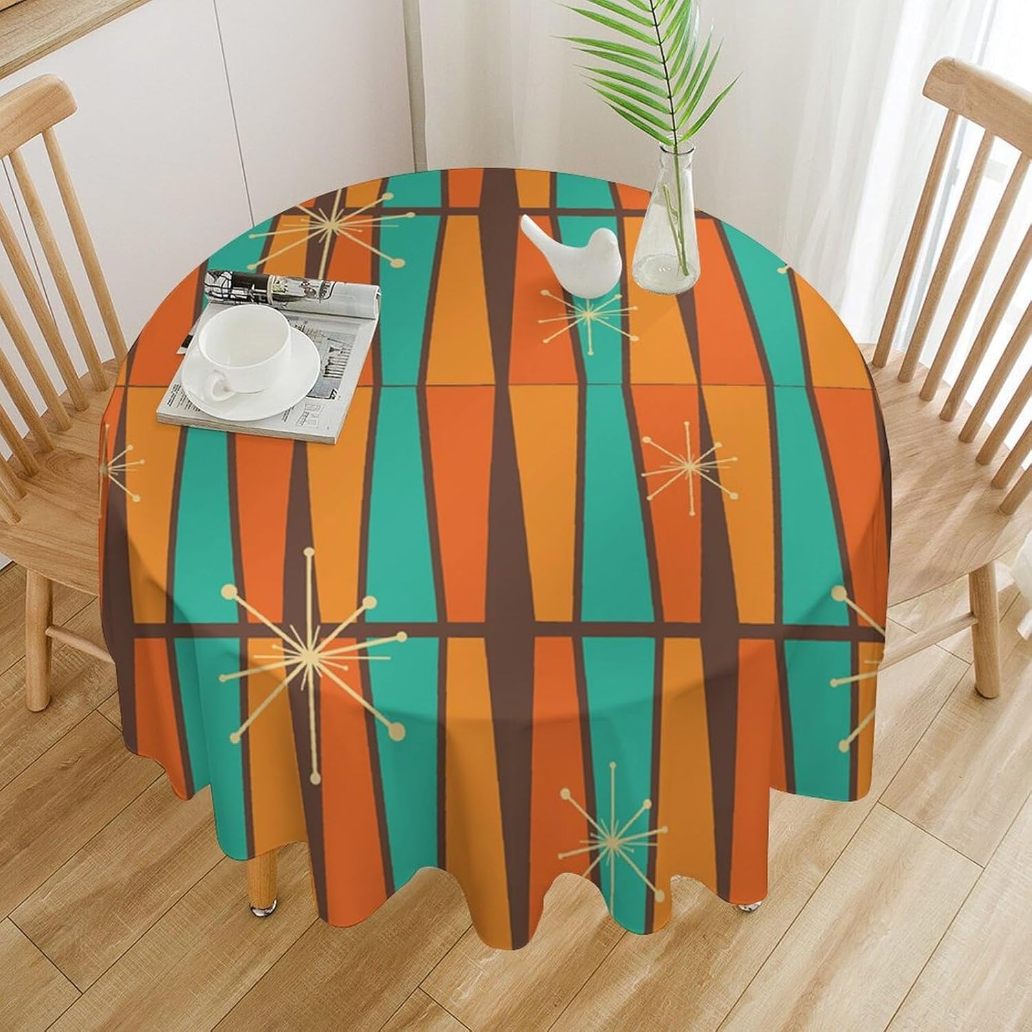 Mid Century Modern Orange Yell - مراجعة Century Textile & Sewing Supply By Owner وسعره