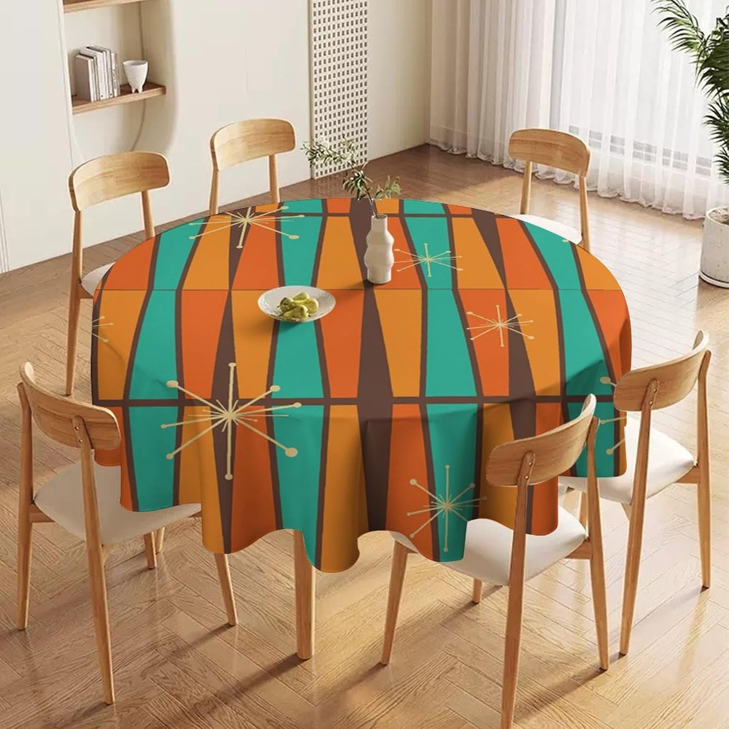 Mid Century Modern Orange Yell - مراجعة Century Textile & Sewing Supply By Owner وسعره