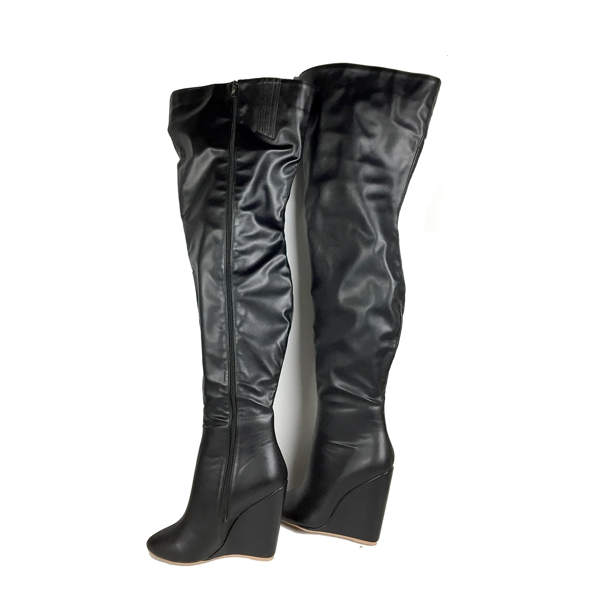 Women’s Black Over-the-Knee Bo - مراجعة Sewing Zipper وسعره