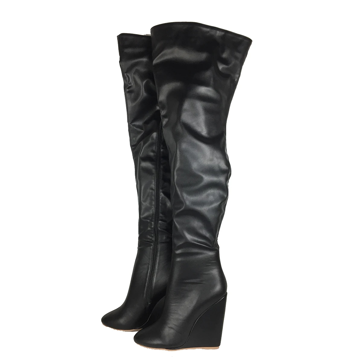 Women’s Black Over-the-Knee Bo - مراجعة Sewing Zipper وسعره
