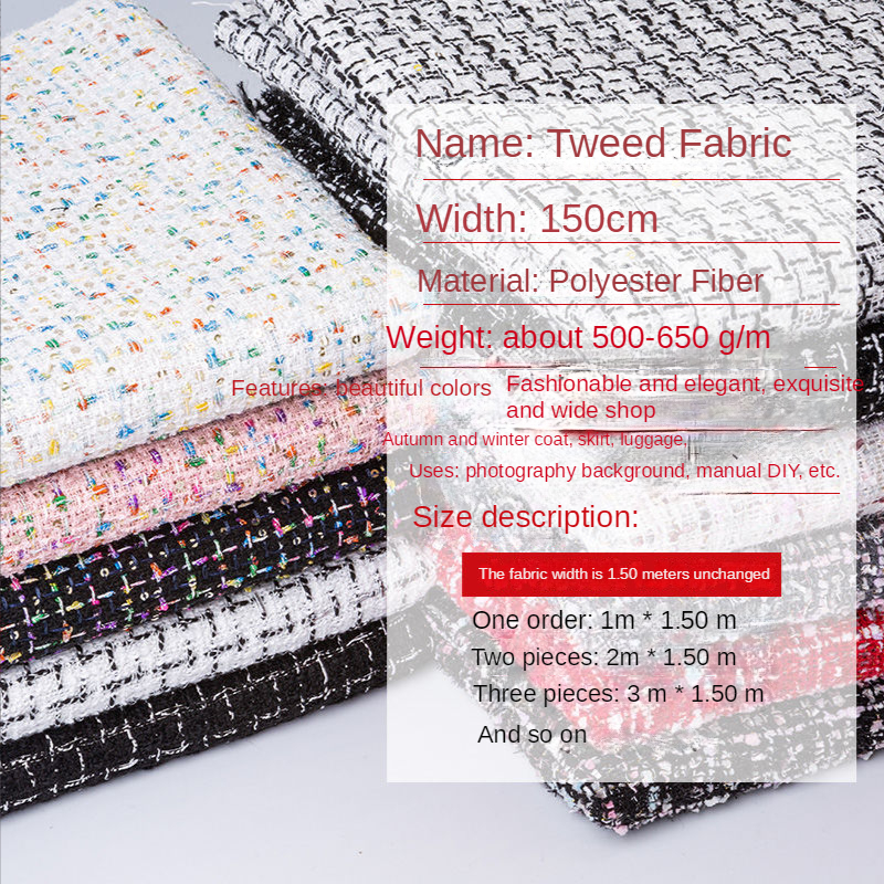 Tweed Fabric By The Meter for  - مراجعة Sewing Tweed Fabric وسعره