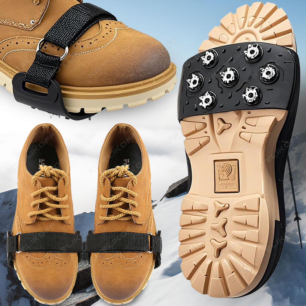 7-Stud Traction Ice Grippers A - مراجعة Gripper Foot Walking وسعره