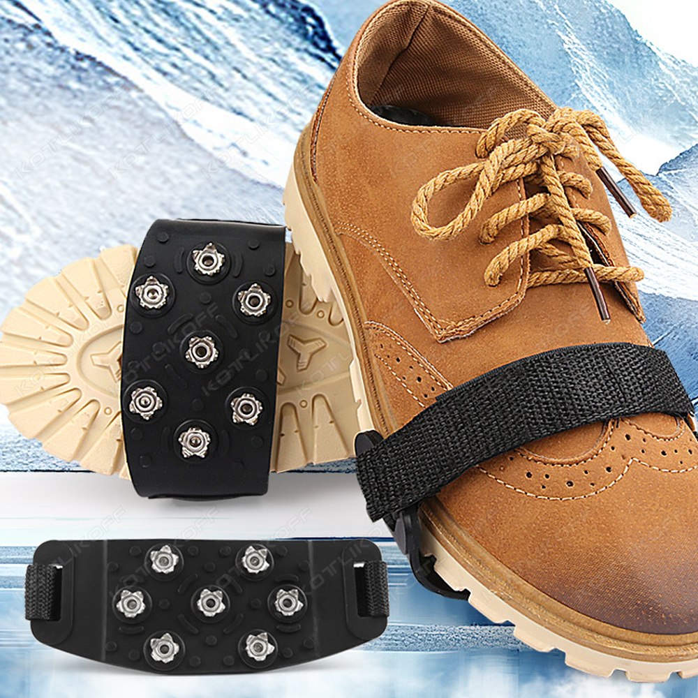 7-Stud Traction Ice Grippers A - مراجعة Gripper Foot Walking وسعره
