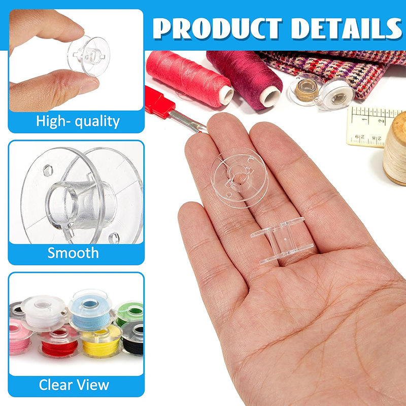 25pcs Home Sewing Machine Bott - مراجعة Bobbin Organizer Box وسعره
