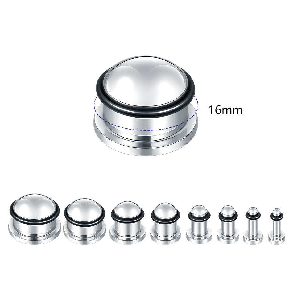 1Pair Stainless Steel Ear Tunn - مراجعة Seam Gauge Metal وسعره