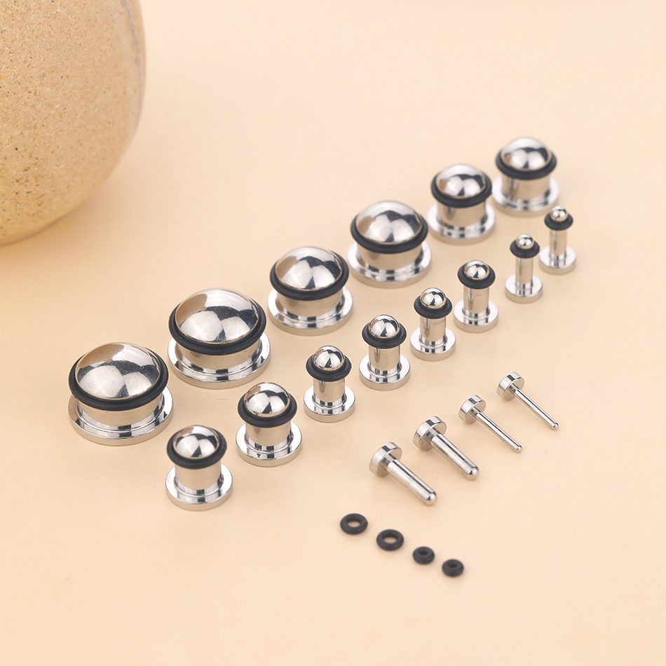 1Pair Stainless Steel Ear Tunn - مراجعة Seam Gauge Metal وسعره