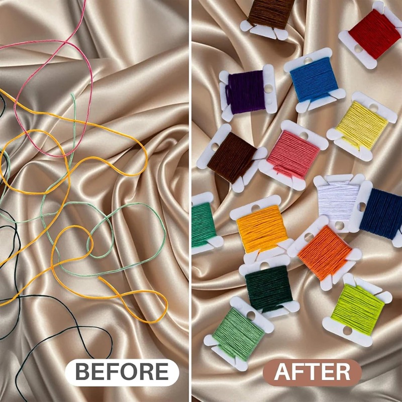 Plastic Embroidery Floss Bobbi - مراجعة Bobbin Organizer Box وسعره