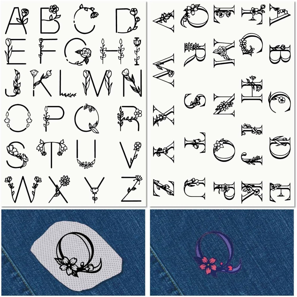 Letter A-Z Water Soluble Embro - مراجعة Sewing Kit وسعره