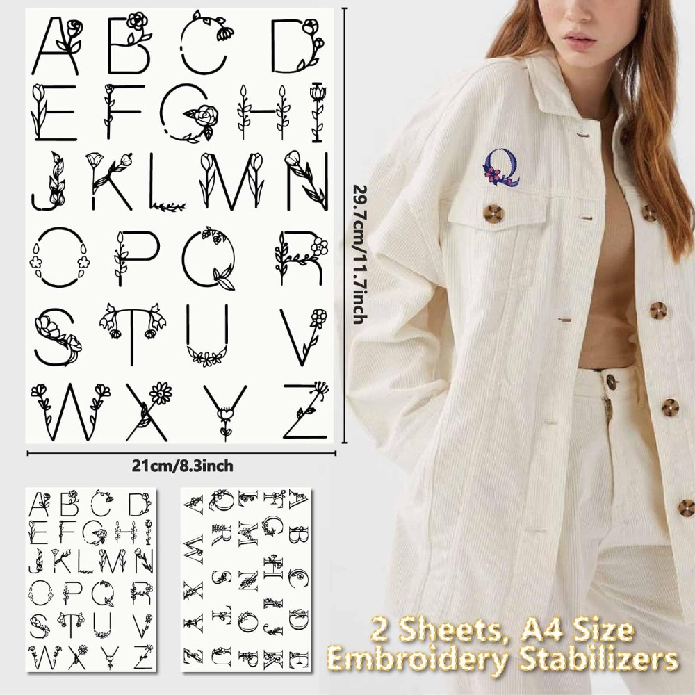 Letter A-Z Water Soluble Embro - مراجعة Sewing Kit وسعره