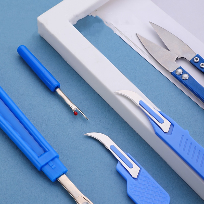 5 Pieces Of Blue Sewing Tear M - مراجعة Sewing Kit وسعره