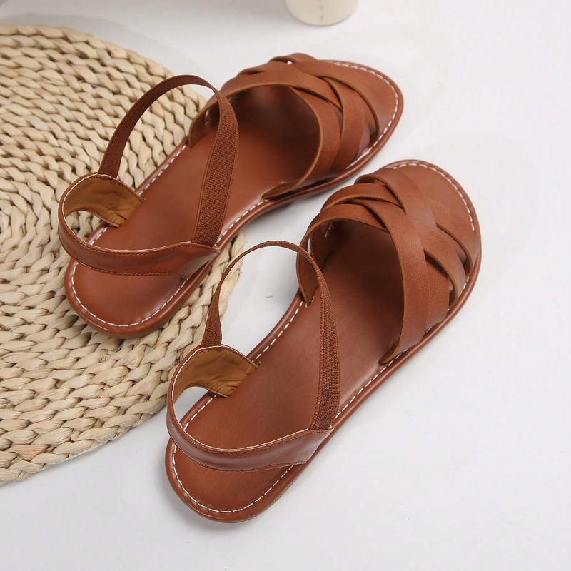 Women's Beach Glamour Sandals  - مراجعة Elastic Waistband Roll وسعره