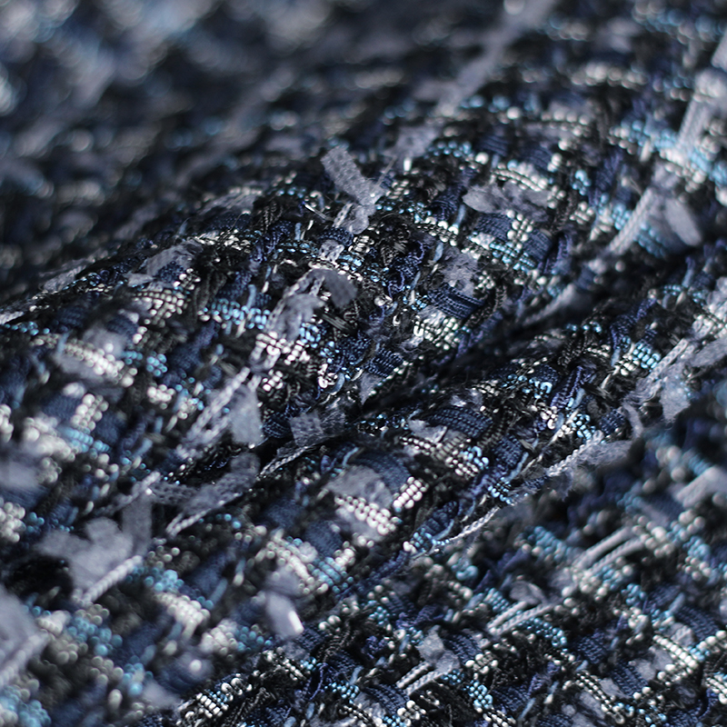 Red raspberry 550g Deep blue g - مراجعة Sewing Tweed Fabric وسعره