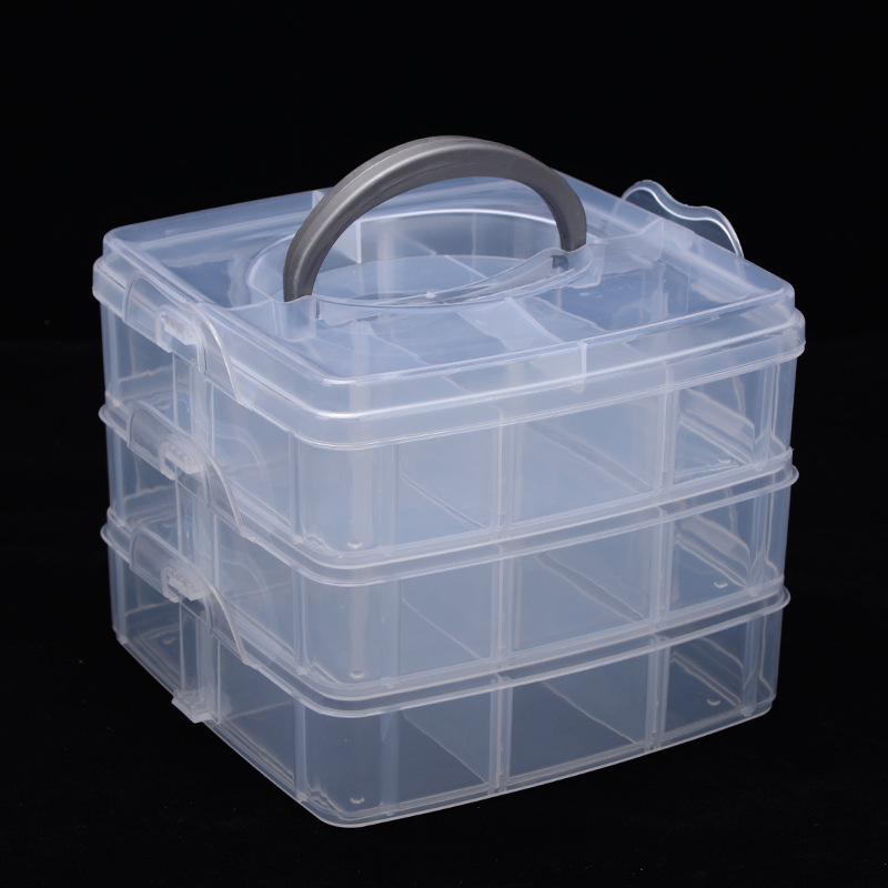 3 Layers 18 Compartments Plast - مراجعة Bobbin Organizer Box وسعره