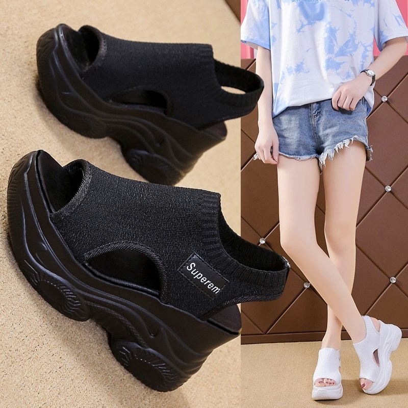 Women's Sandals 2025 Summer We - مراجعة Elastic Waistband Roll وسعره