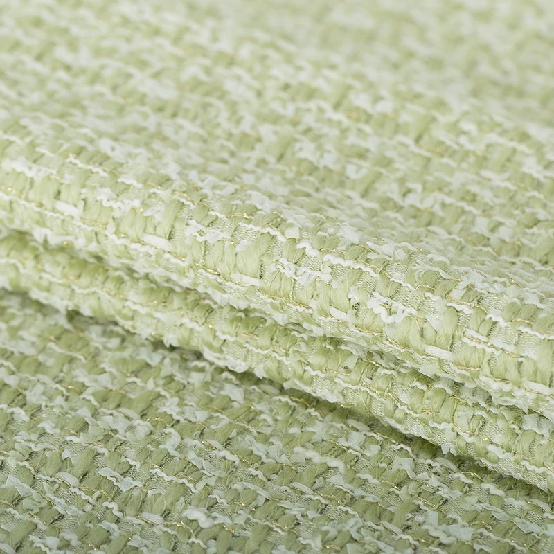 Redraspberry Italy Light Green - مراجعة Sewing Tweed Fabric وسعره