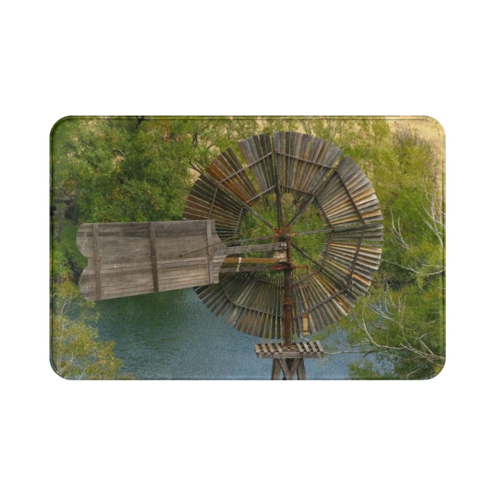Wooden Windmill Carpet Mat Rug - مراجعة Century Textile & Sewing Supply By Owner وسعره