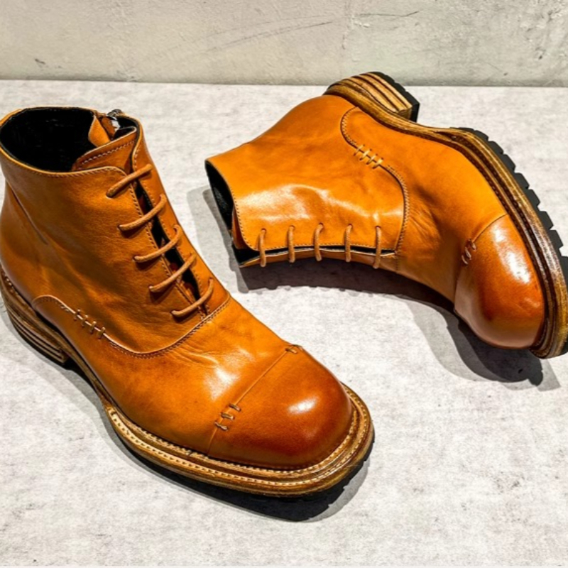 Ethnic Style Washed Horsehide  - مراجعة Sewing Zipper وسعره