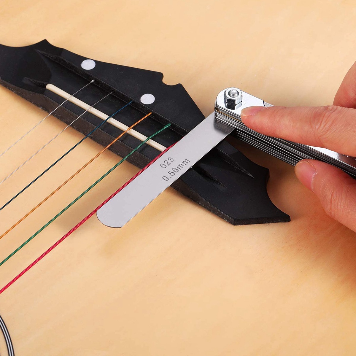 32pcs/set Guitar String Height - مراجعة Seam Gauge Metal وسعره