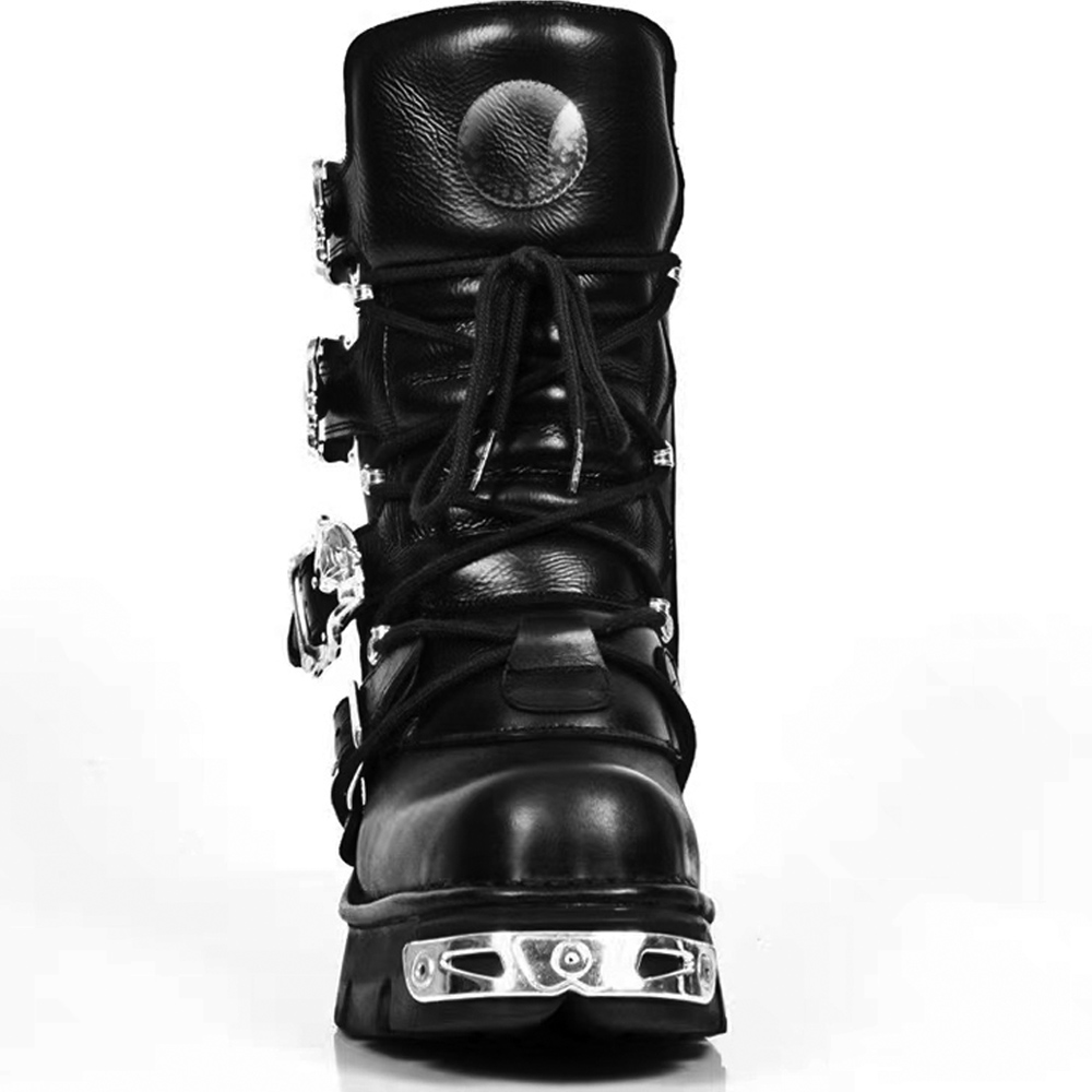 New Men's Punk Motorcycle Boot - مراجعة Sewing Zipper وسعره