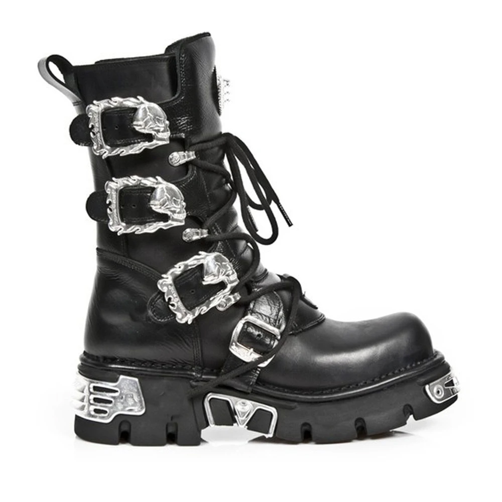 New Men's Punk Motorcycle Boot - مراجعة Sewing Zipper وسعره