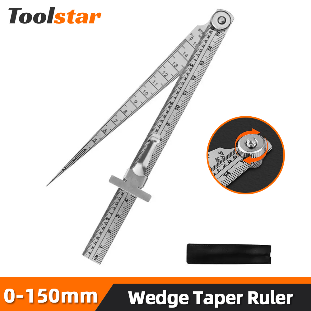 Toolstar Wedge Taper Ruler Sta - مراجعة Seam Gauge Metal وسعره
