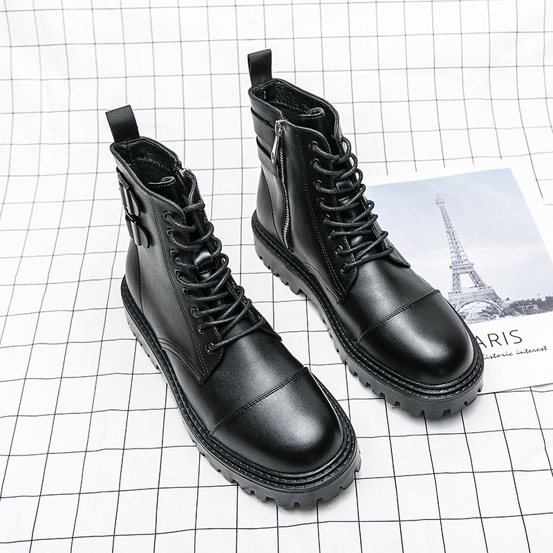 Brand Men's Naked Boots Fashio - مراجعة Sewing Zipper وسعره