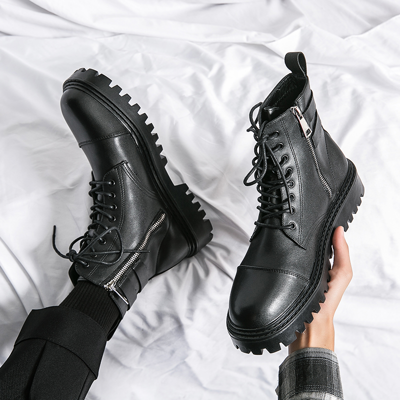 Brand Men's Naked Boots Fashio - مراجعة Sewing Zipper وسعره