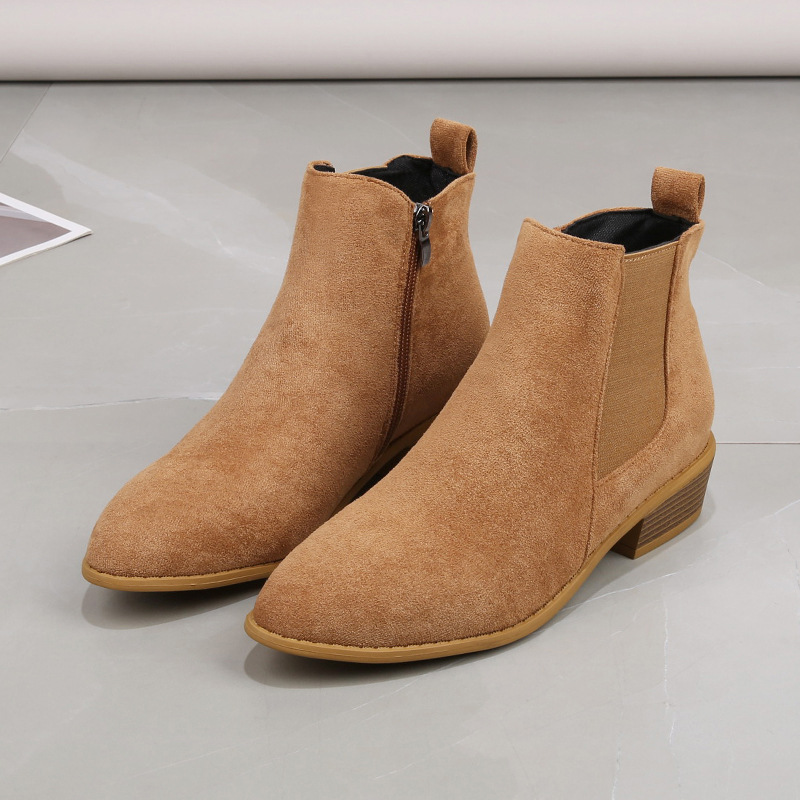 Women's Short Boots Autumn Poi - مراجعة Sewing Zipper وسعره