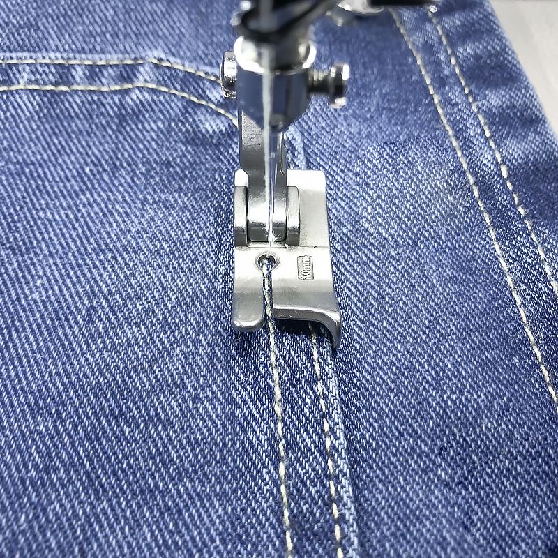 Industrial flat sewing machine - مراجعة Rolled Hem Foot وسعره