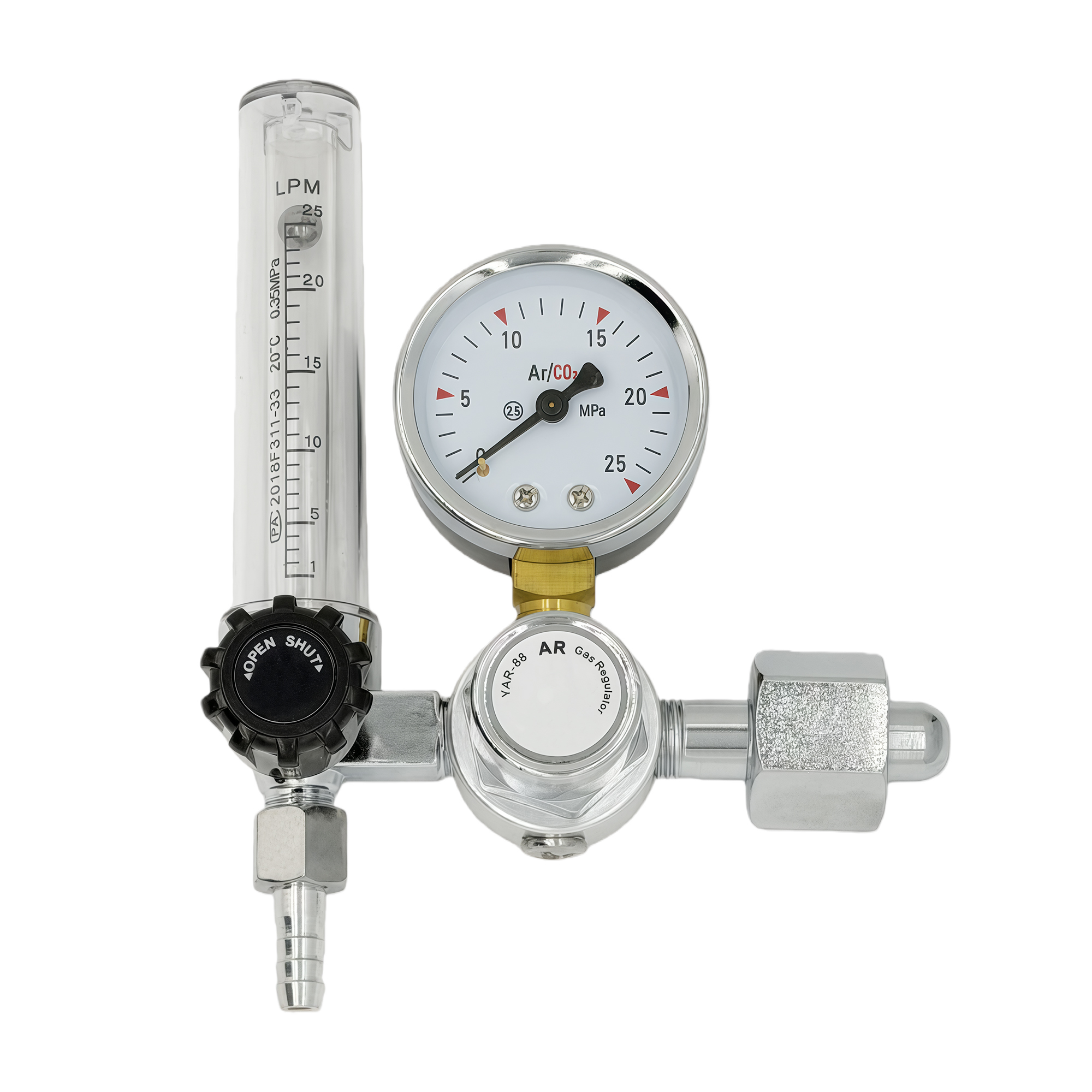 NEW Argon Regulator 0-25Mpa Ar - مراجعة Seam Gauge Metal وسعره
