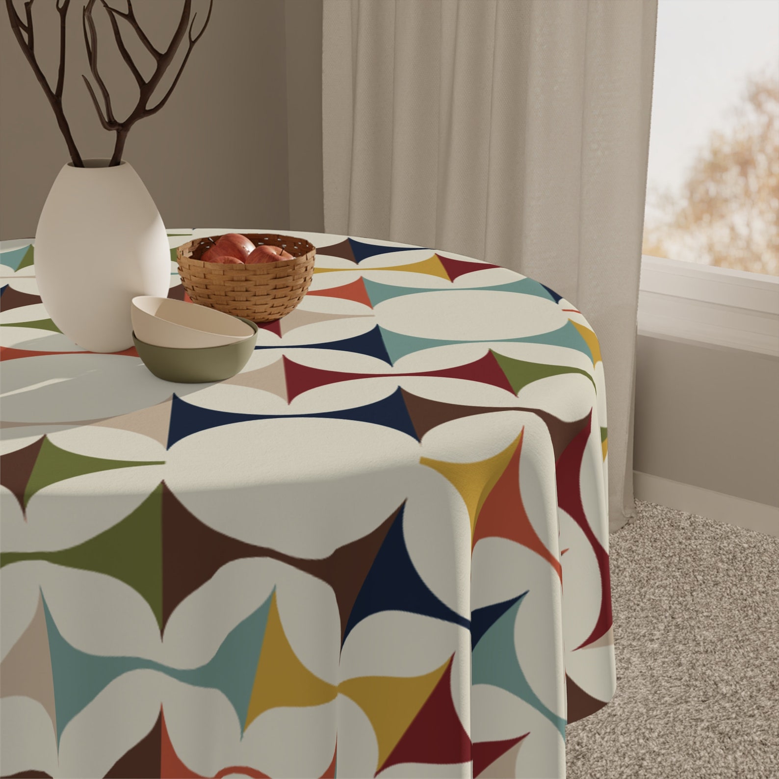 Mid Century Modern Retro Geome - مراجعة Century Textile & Sewing Supply By Owner وسعره