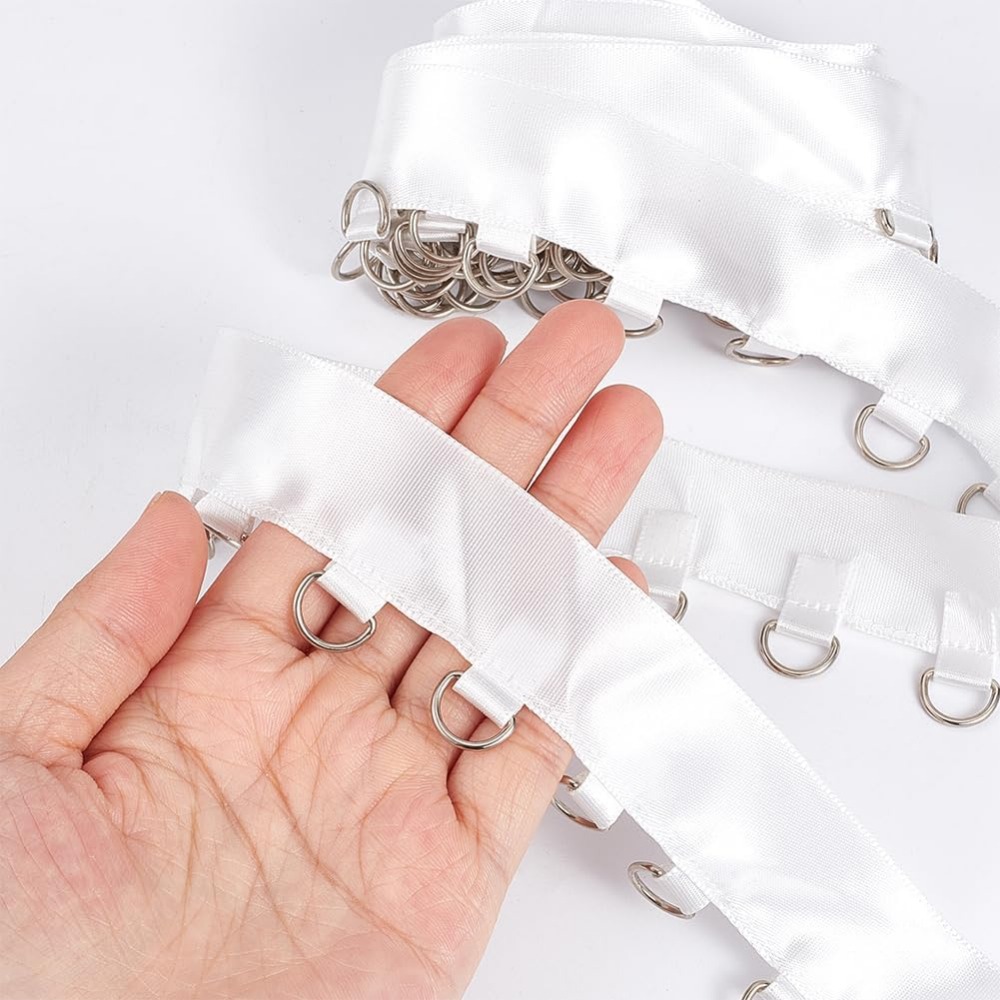 4 Yards White Grommet Trim wit - مراجعة Sewing Kit وسعره
