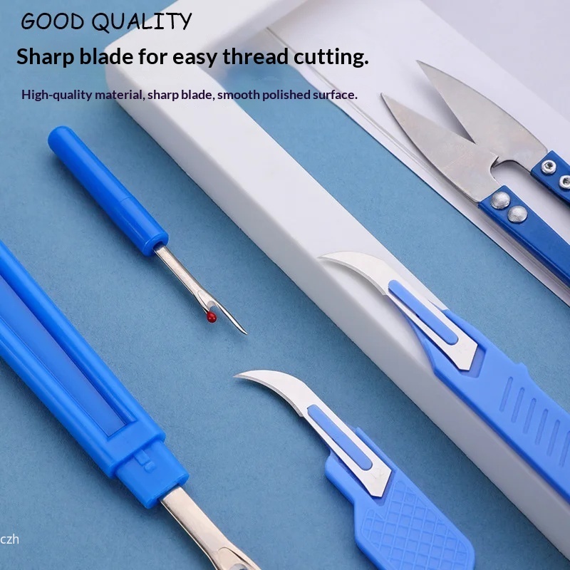 2026 new 5Pcs Blue Sewing Ripp - مراجعة Sewing Kit وسعره