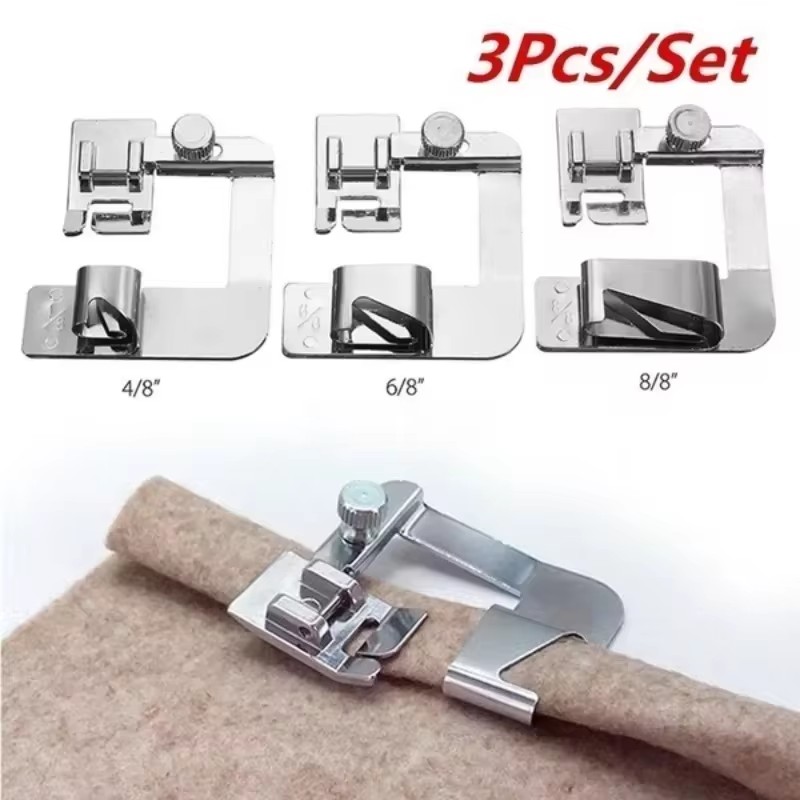 Sewing Hemming Set 1/3Pcs Wide - مراجعة Seam Gauge Metal وسعره