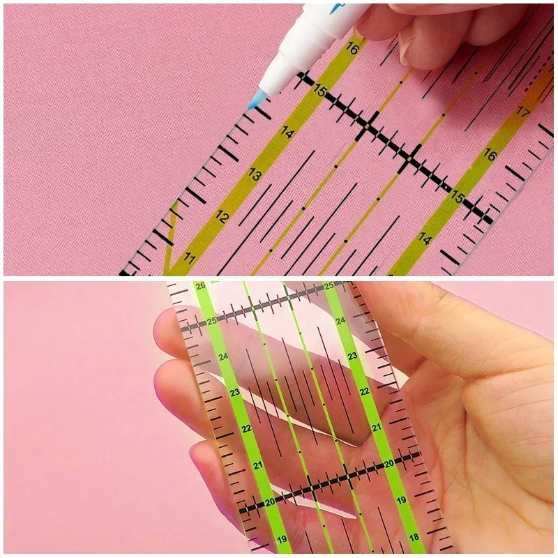 1/2pcs 15cm Quilting Patchwork - مراجعة Seam Gauge Metal وسعره