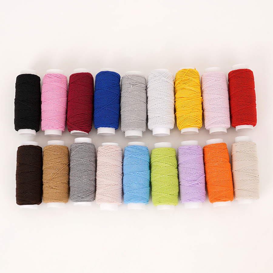 18-Color 0.6mm Ultra-Fine Elas - مراجعة Sewing Machine Yarn وسعره