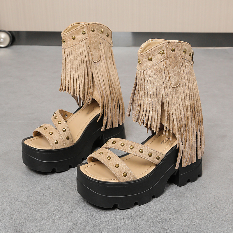 Women Platform Sandals Trend R - مراجعة Sewing Zipper وسعره