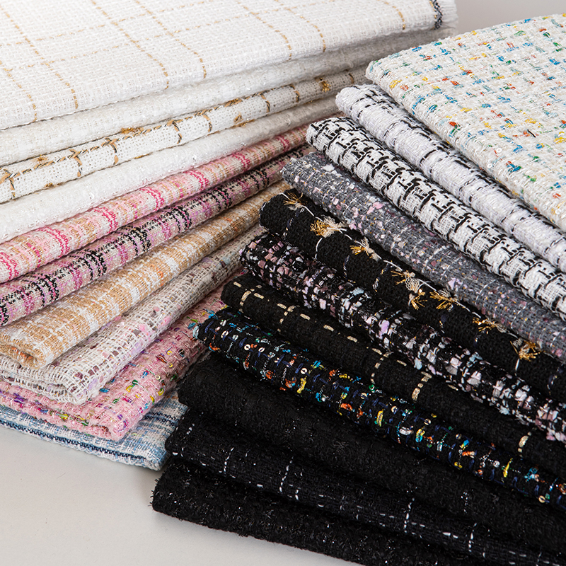 Women\'s Tweed Fabric Thickene - مراجعة Sewing Tweed Fabric وسعره
