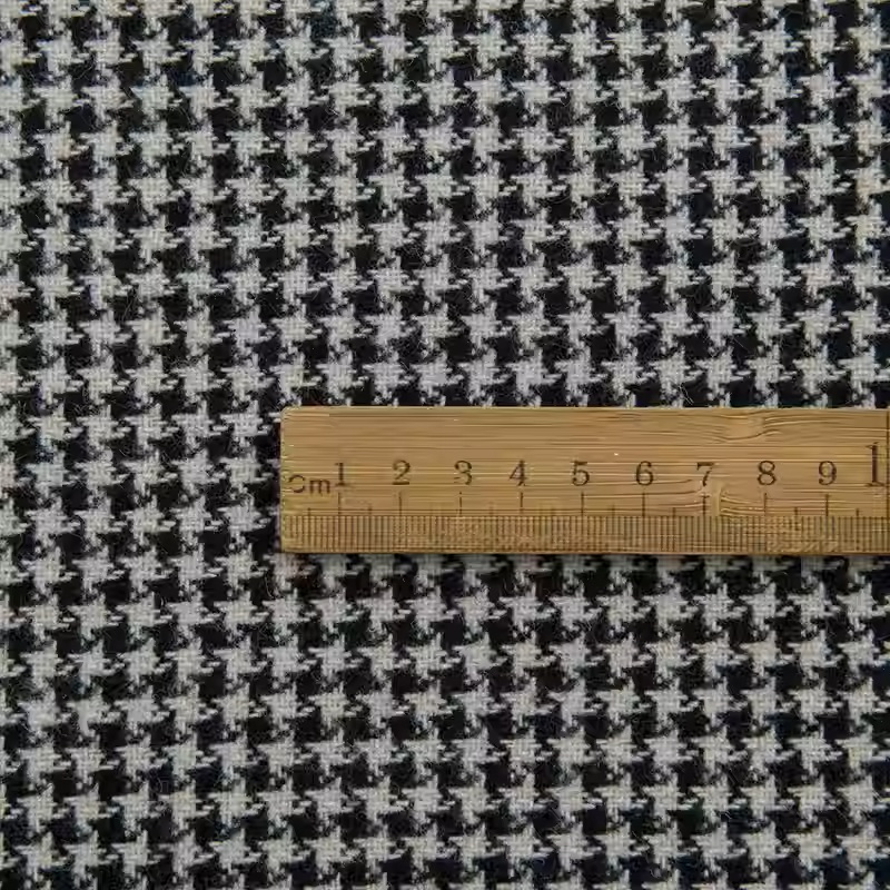 Light Coffee Small Houndstooth - مراجعة Sewing Tweed Fabric وسعره