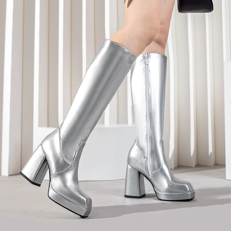 Green Winter Women Platform Kn - مراجعة Sewing Zipper وسعره