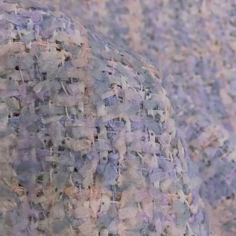 Light Purple Lattice Ribbon Ya - مراجعة Sewing Tweed Fabric وسعره