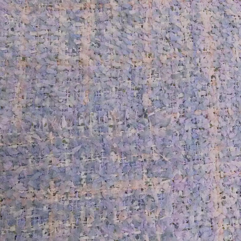 Light Purple Lattice Ribbon Ya - مراجعة Sewing Tweed Fabric وسعره