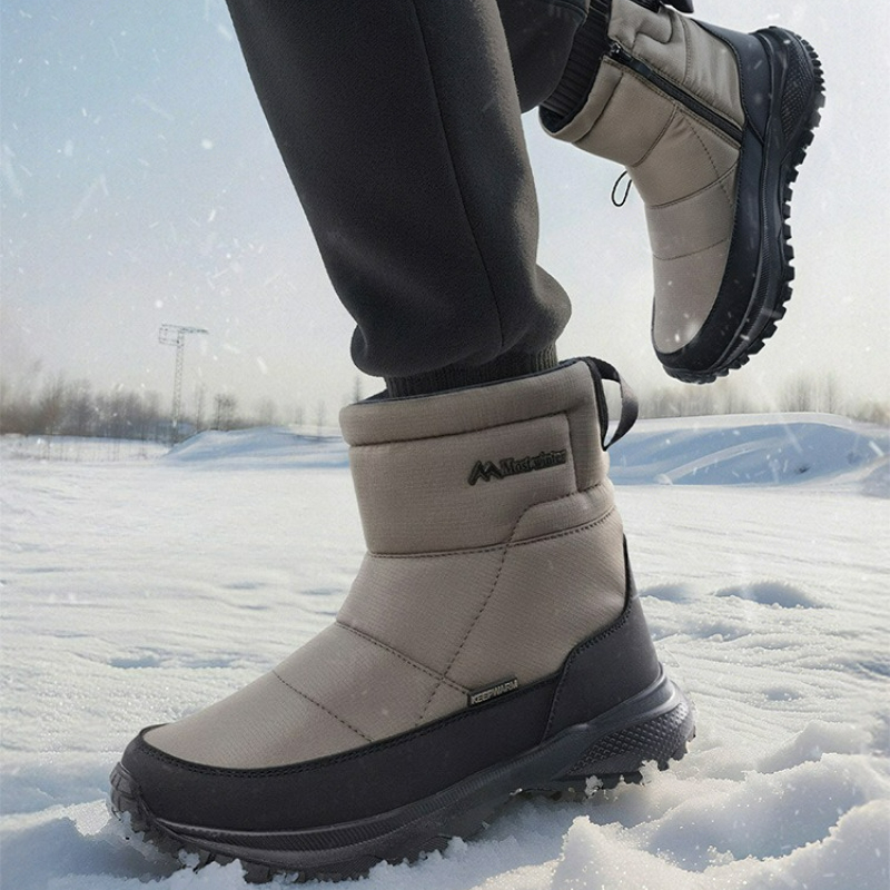 Men's Boots Warm Snow Boots Wa - مراجعة Sewing Zipper وسعره