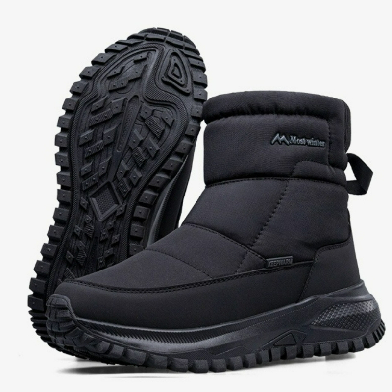 Men's Boots Warm Snow Boots Wa - مراجعة Sewing Zipper وسعره