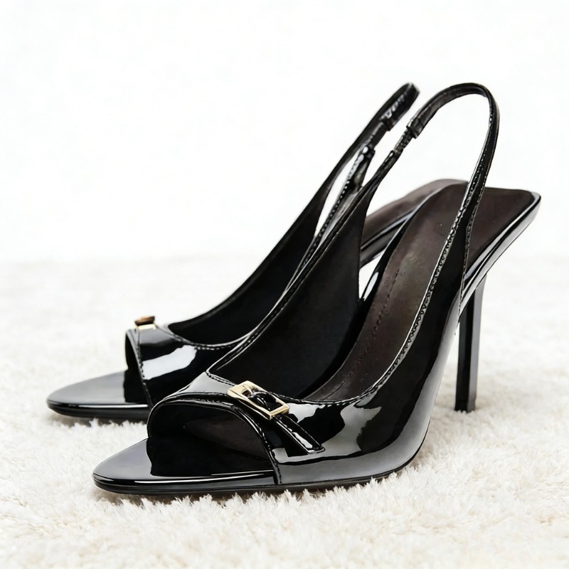 Sexy Black Patent Leather High - مراجعة Elastic Waistband Roll وسعره